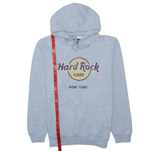 Hard Rock Cafe Women's Grey Pullover Hoodie Large Cotton Blend