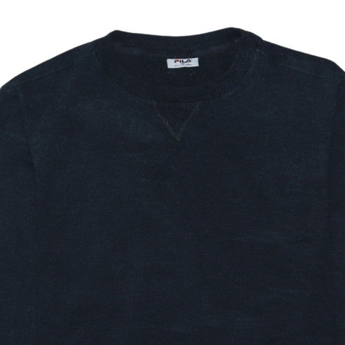 Fila Men's Black Crew Neck Pullover Sweatshirt Size M