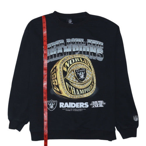 Cotton On Men’s Black Raiders Super Bowl Sweatshirt M Regular Fit
