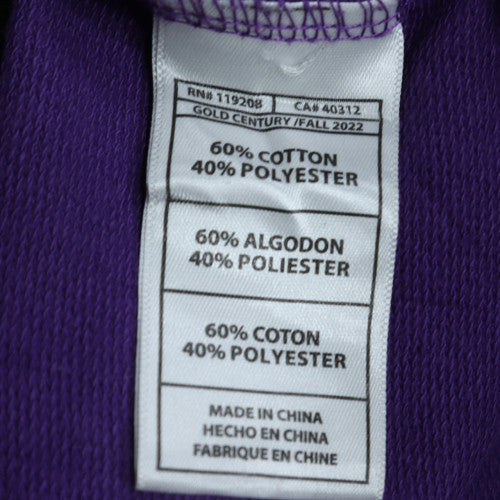 Mitchell & Ness Womens Black Purple Lakers Sweatshirt Small Crew Neck