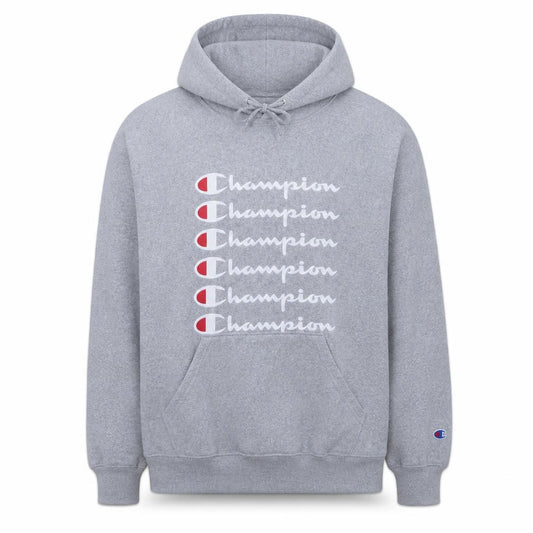 Champion Mens Grey XL Pullover Hoodie Athletic Fleece