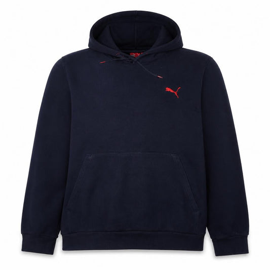 Puma Men's Blue 2XL Pullover Hoodie Fleece Sweatshirt