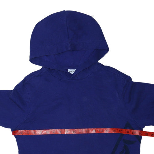 Le Coq Sportif Women Blue Pullover Hoodie Size S Cotton Blend