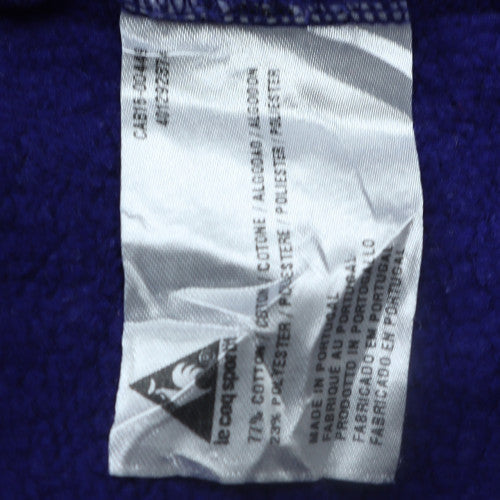 Le Coq Sportif Women Blue Pullover Hoodie Size S Cotton Blend