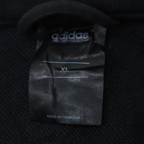 Adidas Men's Black XL Track Jacket Full Zip Sportswear