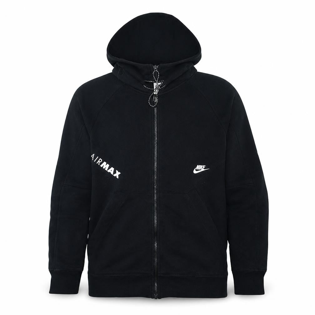 Nike Men’s Black Full Zip Hoodie Size L Sports Fleece Jumper