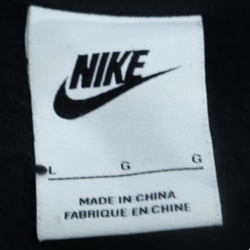 Nike Men’s Black Full Zip Hoodie Size L Sports Fleece Jumper
