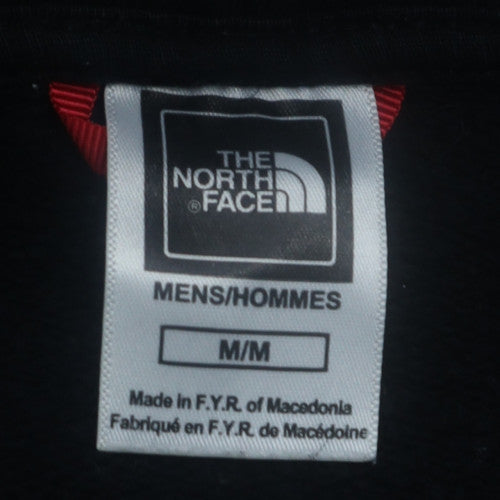 The North Face Mens Black Full Zip Hoodie Size M Cotton Fleece