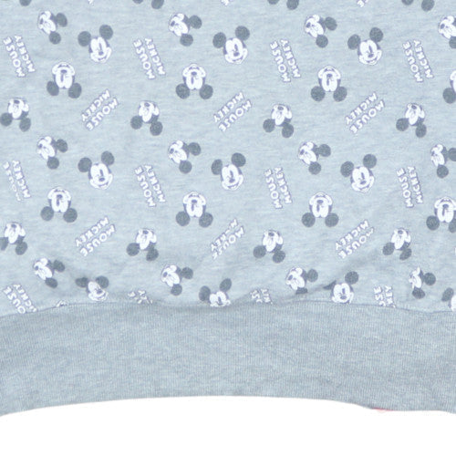 Additional view of Disney Women Grey Mickey Mouse Pullover Sweatshirt, size S, 10/12