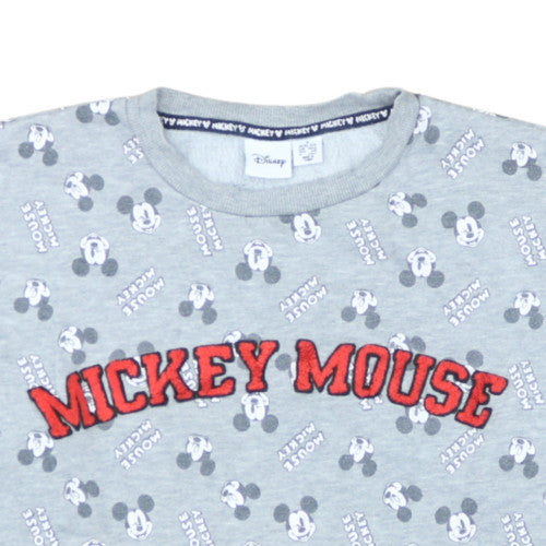 Additional view of Disney Women Grey Mickey Mouse Pullover Sweatshirt, size S, 10/12