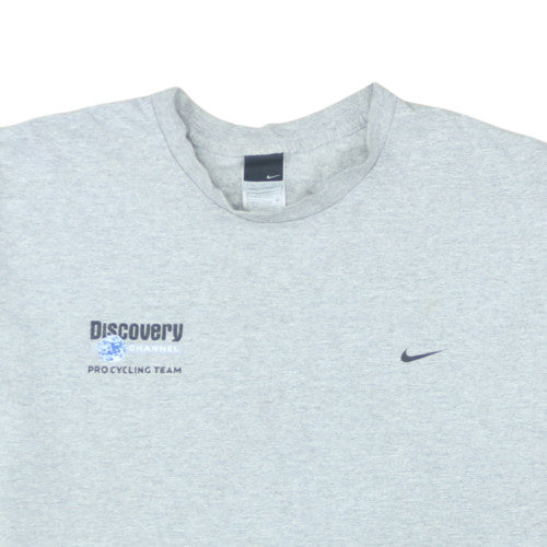 Nike Men's Grey Discovery Channel Pro Cycling Team T-Shirt XL