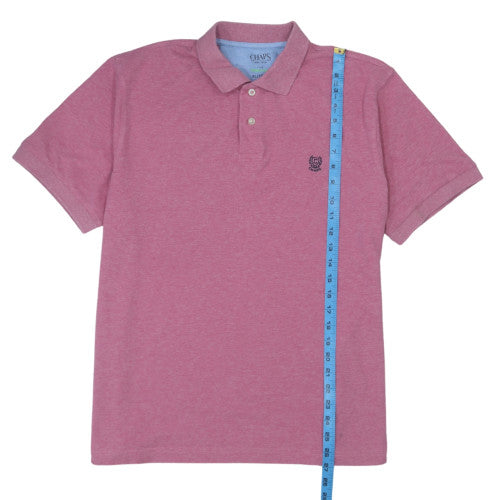 Chaps Men's Pink XL Polo Shirt Cotton Blend Classic Fit