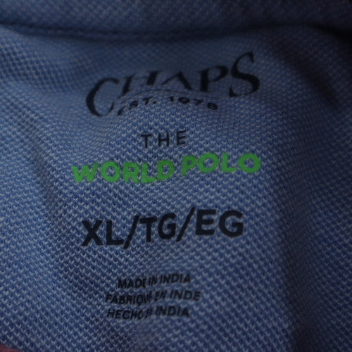 Chaps Men's Pink XL Polo Shirt Cotton Blend Classic Fit