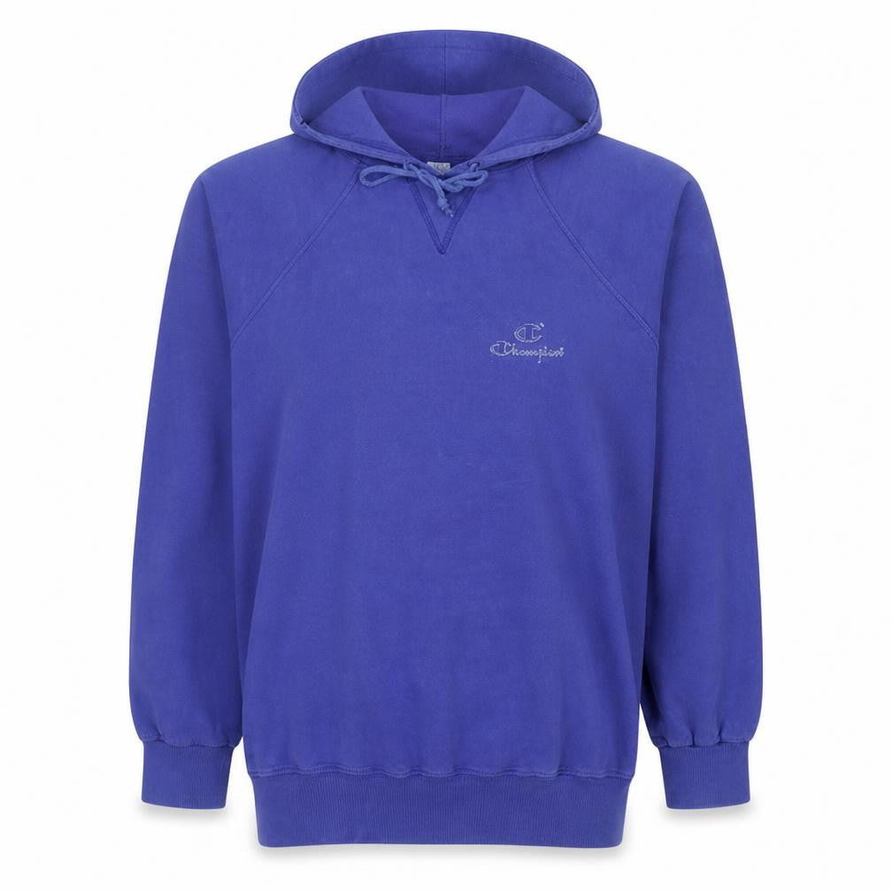 Champion Women's Purple Large Pullover Hoodie Sweatshirt Cotton Blend