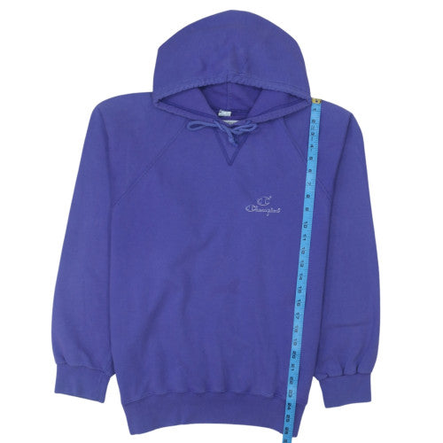 Champion Women's Purple Large Pullover Hoodie Sweatshirt Cotton Blend