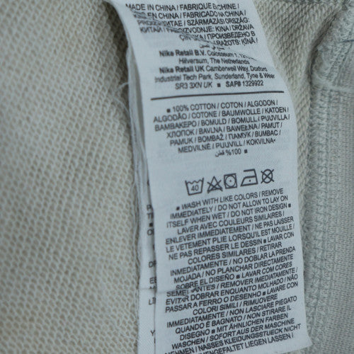 Nike Men's Grey Cotton Crew Neck Sweatshirt M Classic Fit