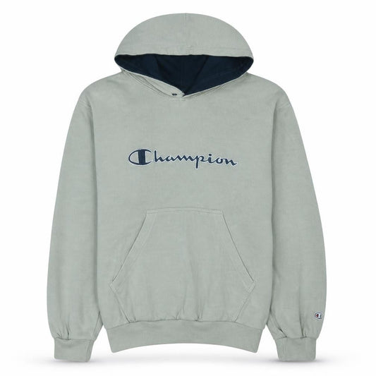 Champion Men's Grey Small Pullover Hoodie with Logo
