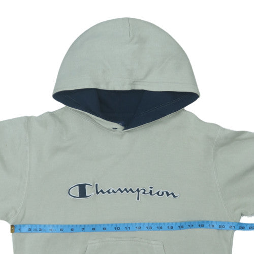 Champion Men's Grey Small Pullover Hoodie with Logo