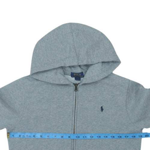 Polo Ralph Lauren Womens Grey Full Zip Hoodie L Cotton Blend