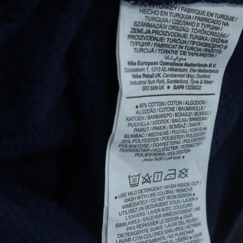 Nike Men's Blue Pullover Logo Sweatshirt Size S