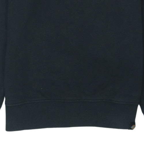 Dickies Men's Black Small Crew Neck Logo Sweatshirt