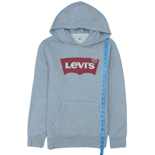 Levi's Men's Grey XS Pullover Hoodie with Logo Front