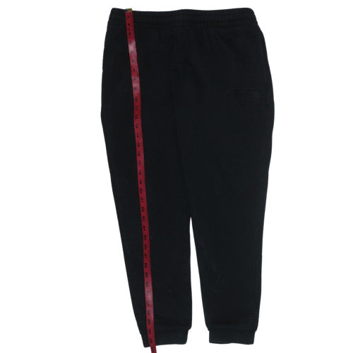 Emporio Armani Men’s Black Jogger Sweatpants in Medium Cotton Blend