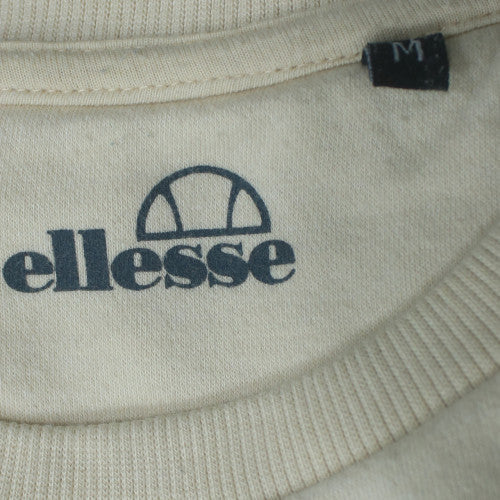Ellesse Men's Beige Graphic Crew Neck Sweatshirt Size M Pullover