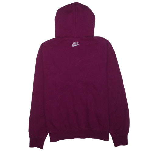 Nike Women’s Purple Pullover Hoodie Medium Logo Graphic Sweatshirt