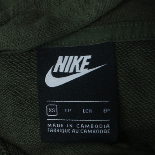 Nike Womens Green XS Pullover Hoodie with Front Pocket