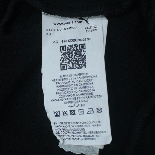 Puma Men's Black 2XL Crew Neck Logo Pullover Sweatshirt