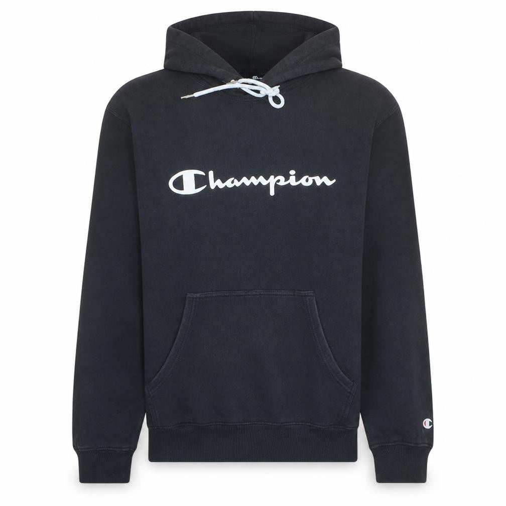 Champion Men's Black XL Pullover Hoodie Cotton Blend Logo