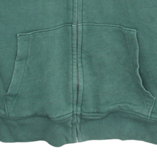 GAP Mens Green Full Zip Fleece Lined Hoodie Size L