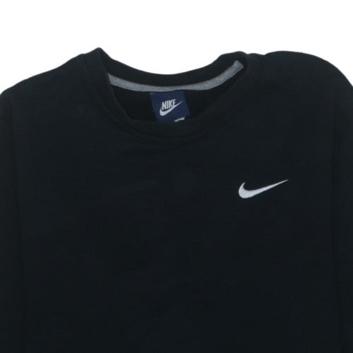 Nike Men's Black Cotton Pullover Sweatshirt Size M