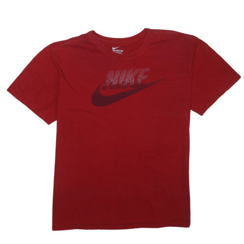 Nike Men's Red Athletic Fit Crew Neck Short Sleeve Graphic T-Shirt XXL