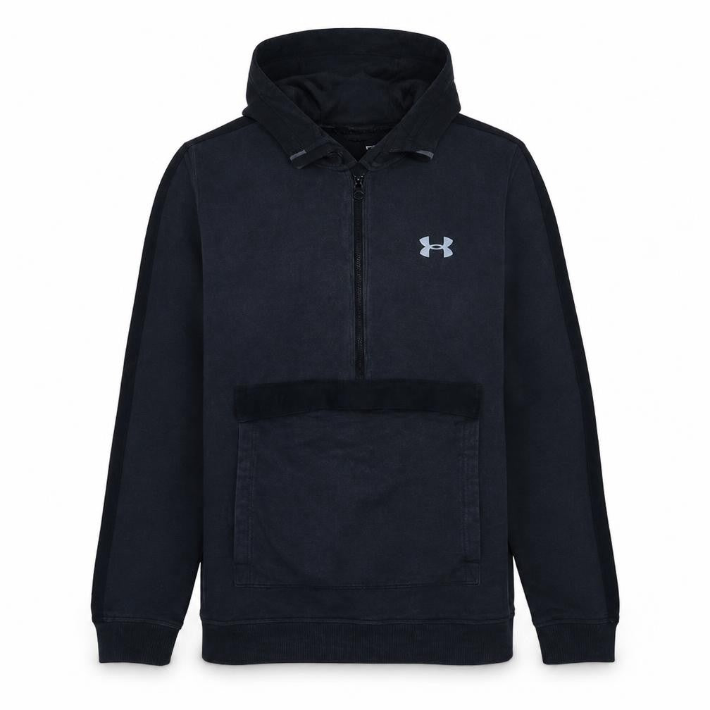 Under Armour Men's Black Small 1/2 Zip Fleece Sports Hoodie