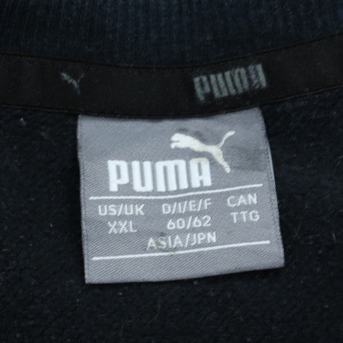 Puma Mens Black 2XL Crew Neck Graphic Logo Pullover Sweatshirt