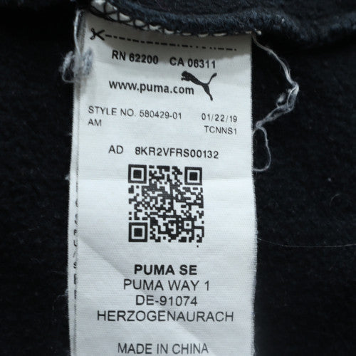 Puma Mens Black 2XL Crew Neck Graphic Logo Pullover Sweatshirt