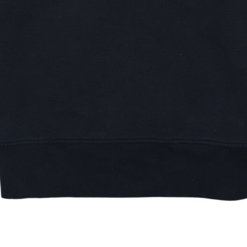 Adidas Womens Black 14 Pullover Hoodie Cotton Blend Logo Detail