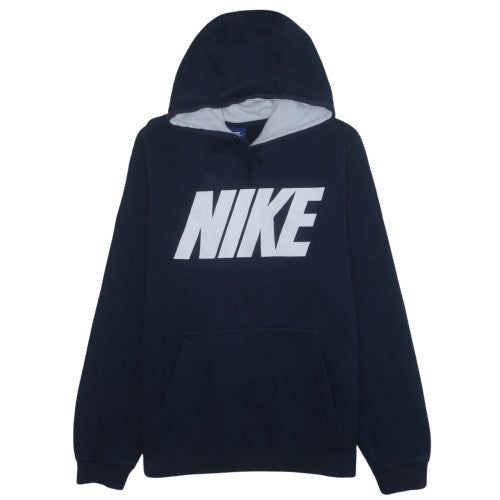 Nike Men's Blue Pullover Hoodie L Graphic Fleece Sportswear