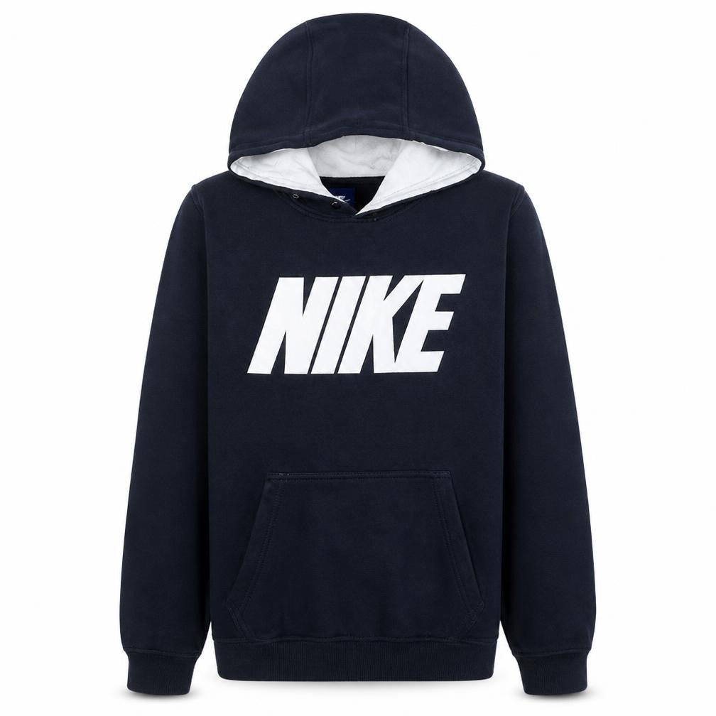 Nike Men's Blue Pullover Hoodie L Graphic Fleece Sportswear