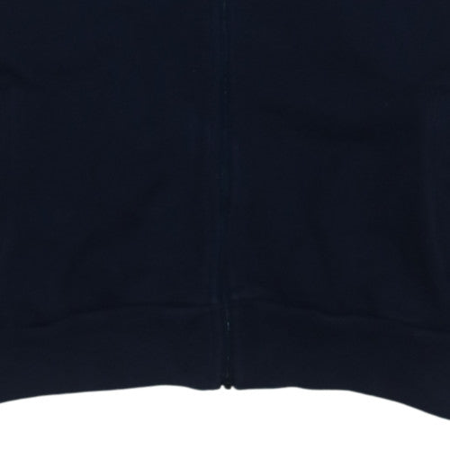 Ralph Lauren Women Navy Blue Full Zip Sweatshirt Size 12 Cotton