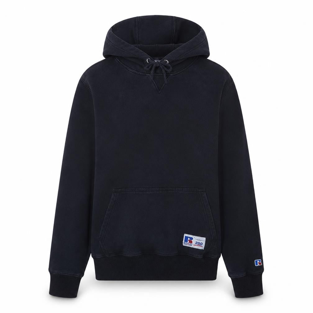 Russell Athletic Mens Black S Pullover Hoodie Fleece Logo