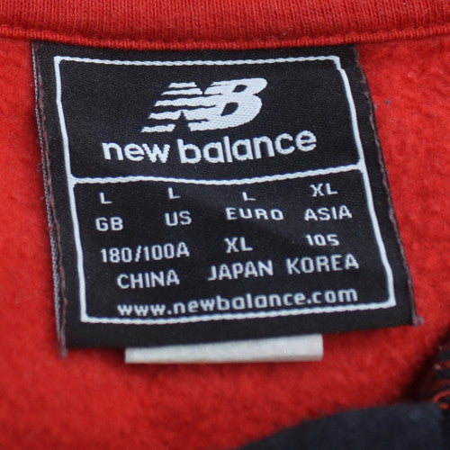 New Balance Mens Red LFC Hoodie Size L Pullover Hooded Sweatshirt