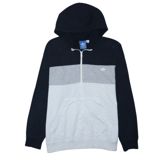 Adidas Men's Multicoloured 3XL Half Zip Hoodie with Logo