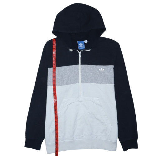 Adidas Men's Multicoloured 3XL Half Zip Hoodie with Logo
