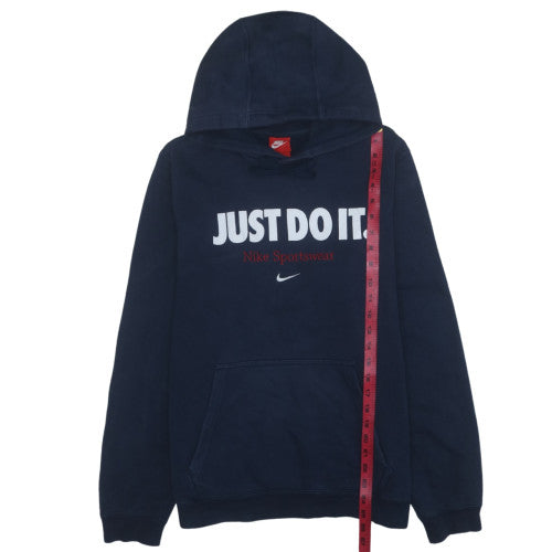 Nike Men's Navy 'Just Do It' Pullover Hoodie Size M