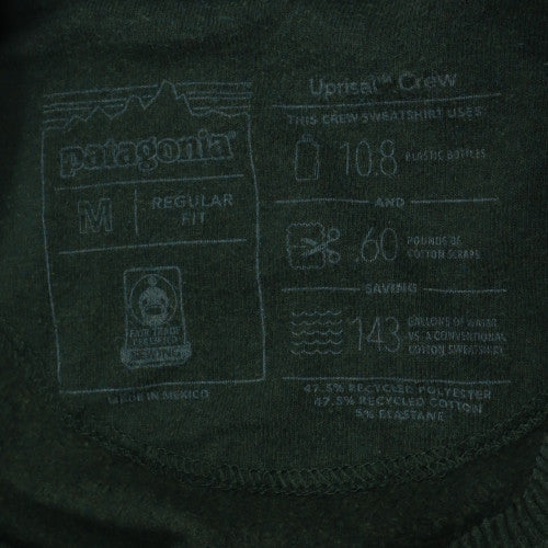 Patagonia Men's Green Regular Fit Crew Neck Sweatshirt M