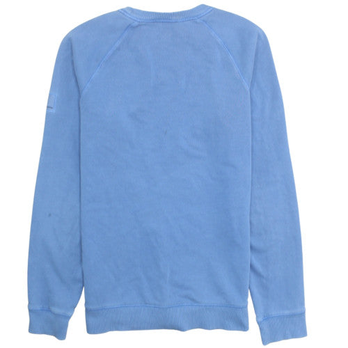 Hugo Boss Men's Blue Crew Neck Cotton Sweatshirt Size M