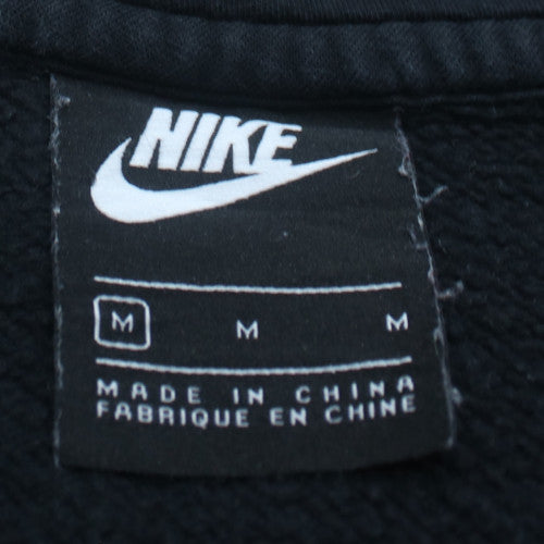 Nike Mens Black Full Zip Hoodie M Fleece Sweatshirt